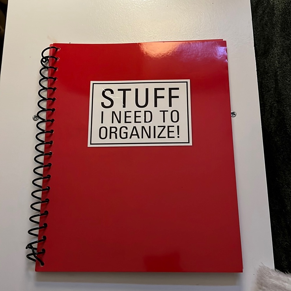 Organization Notebook with Folders